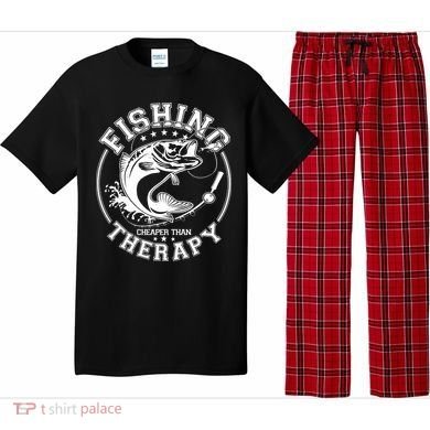 Fishing Cheaper Than Therapy Pajama Set