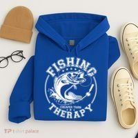 Fishing Cheaper Than Therapy Hoodie thumb 4