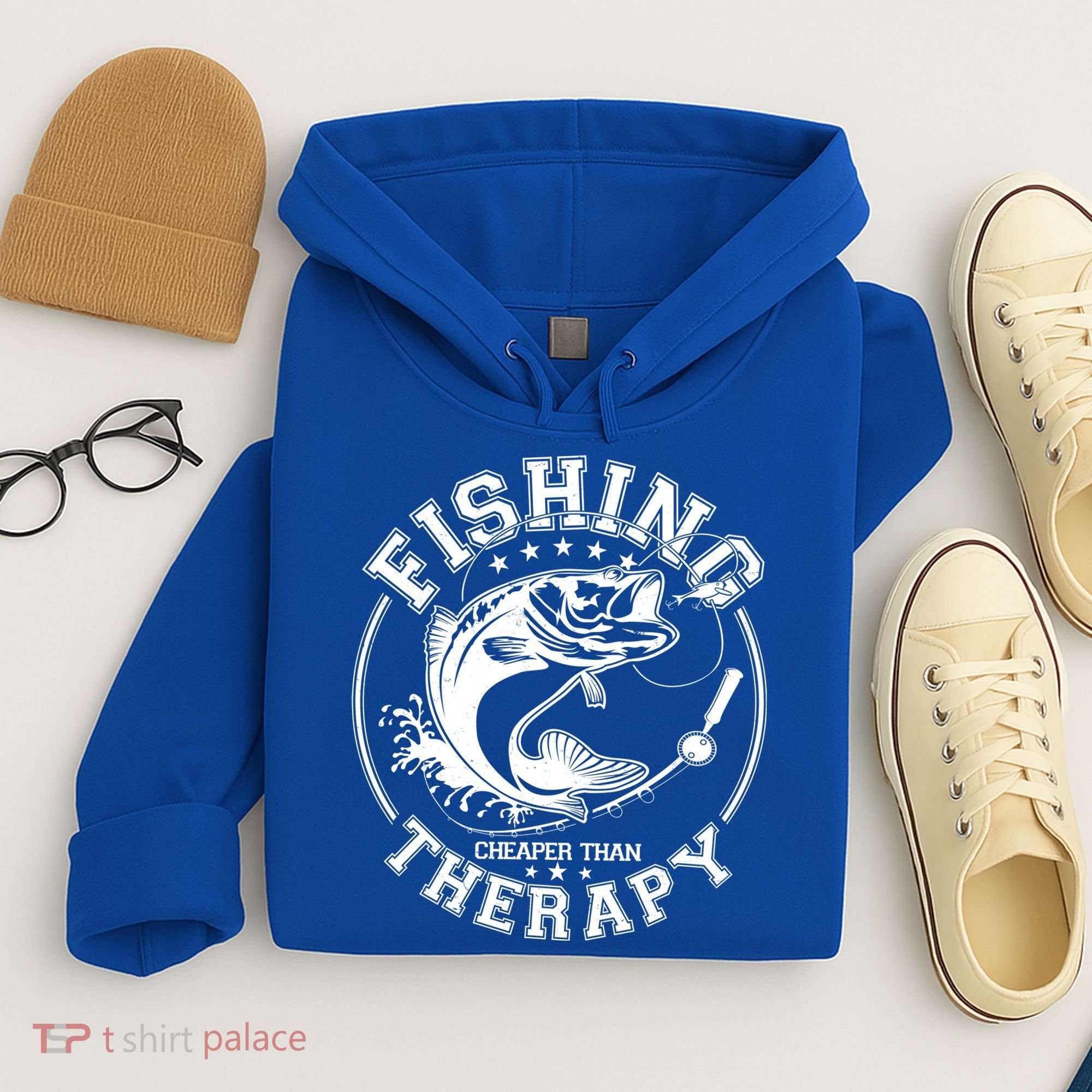 Fishing Cheaper Than Therapy Hoodie