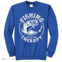 Fishing Cheaper Than Therapy Sweatshirt thumb 0