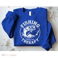 Fishing Cheaper Than Therapy Sweatshirt thumb 2