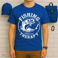 Fishing Cheaper Than Therapy T-Shirt thumb 6