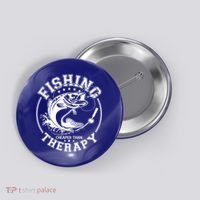 Fishing Cheaper Than Therapy Button thumb 0