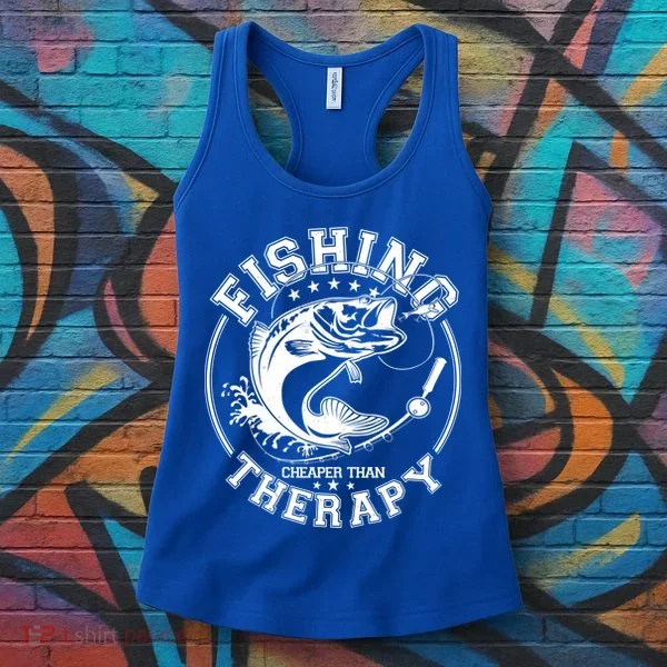 Fishing Cheaper Than Therapy Women's Tank Top