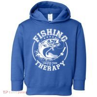 Fishing Cheaper Than Therapy Toddler Hoodie thumb 0