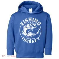 Fishing Cheaper Than Therapy Toddler Hoodie thumb 0