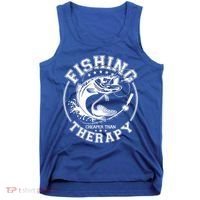 Fishing Cheaper Than Therapy Tank Top thumb 0