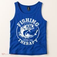 Fishing Cheaper Than Therapy Tank Top thumb 2