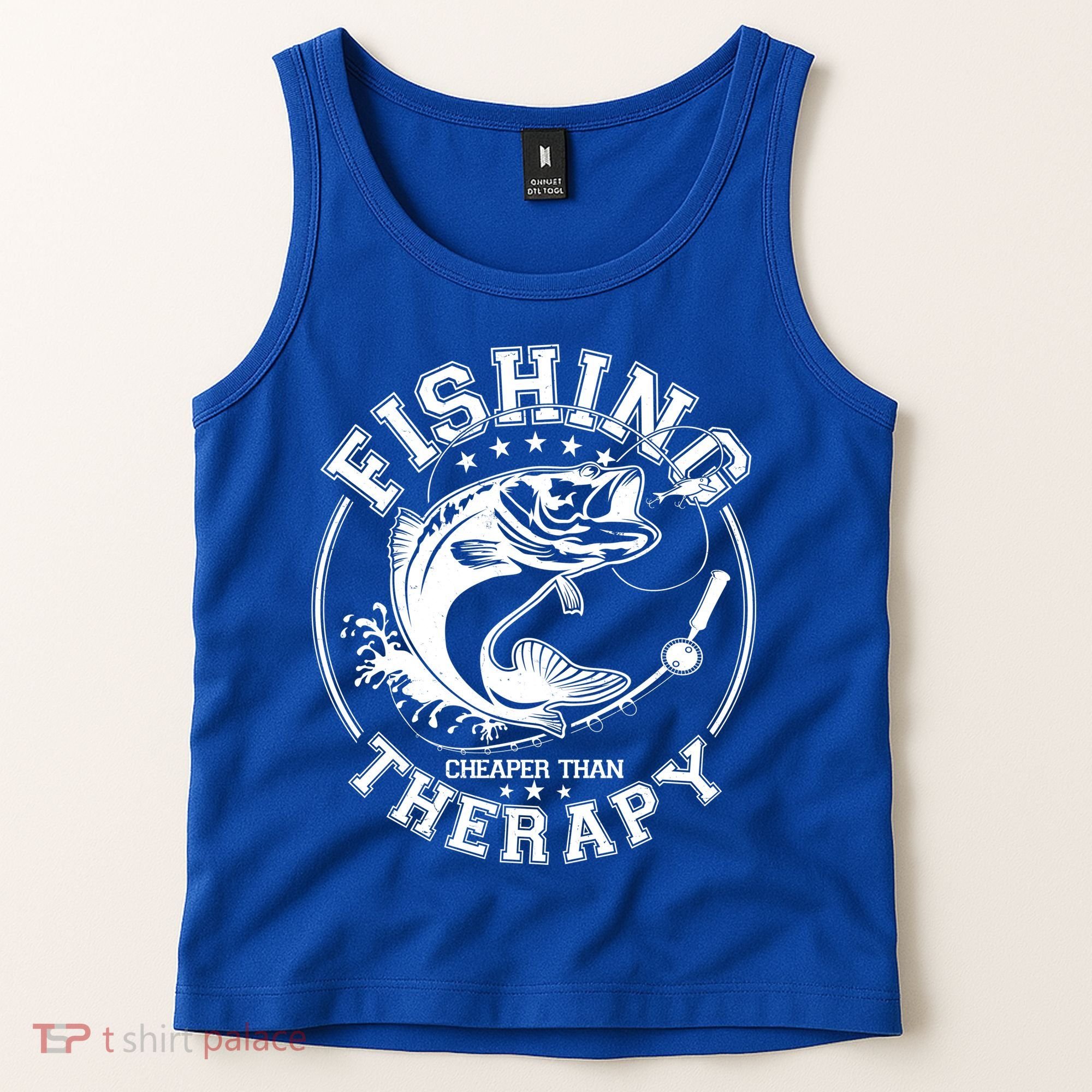 Fishing Cheaper Than Therapy Tank Top