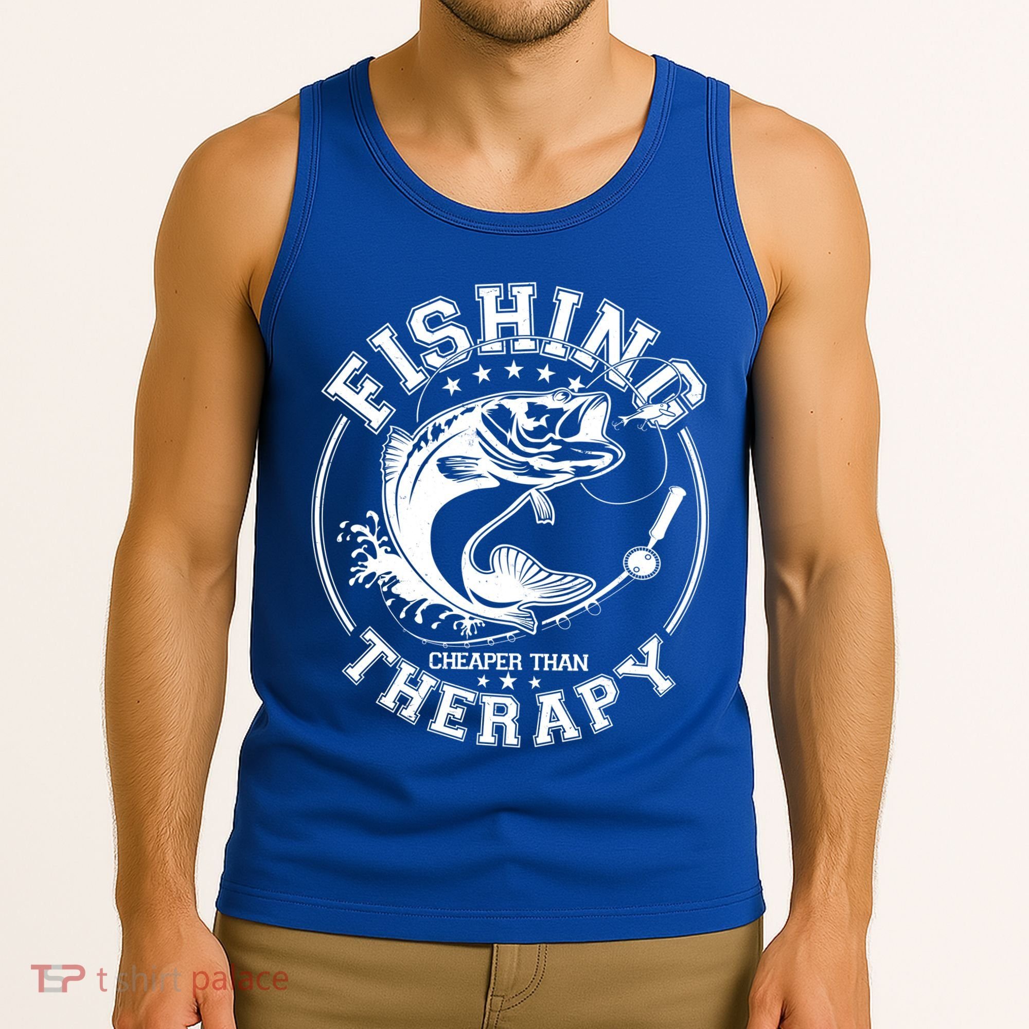 Fishing Cheaper Than Therapy Tank Top