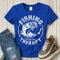Fishing Cheaper Than Therapy Women's T-Shirt thumb 3