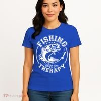 Fishing Cheaper Than Therapy Women's T-Shirt thumb 4