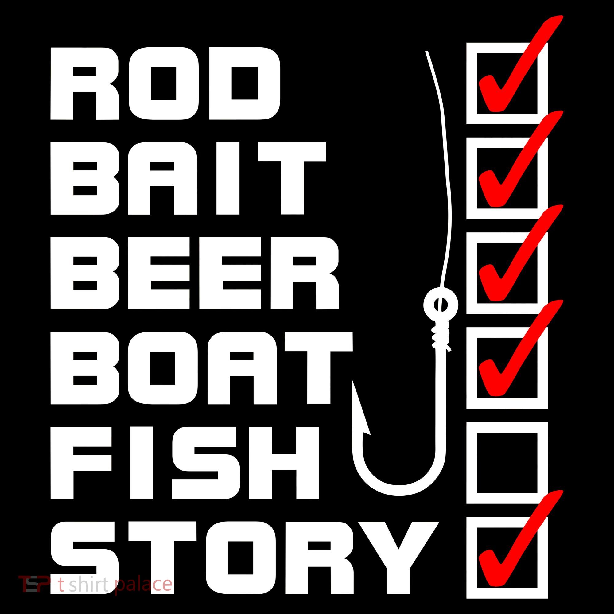 Fishing Check list Everything Checked But Fish Backpack