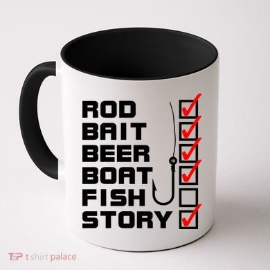 Fishing Check list Everything Checked But Fish Coffee Mug
