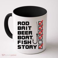Fishing Check list Everything Checked But Fish Coffee Mug thumb 0