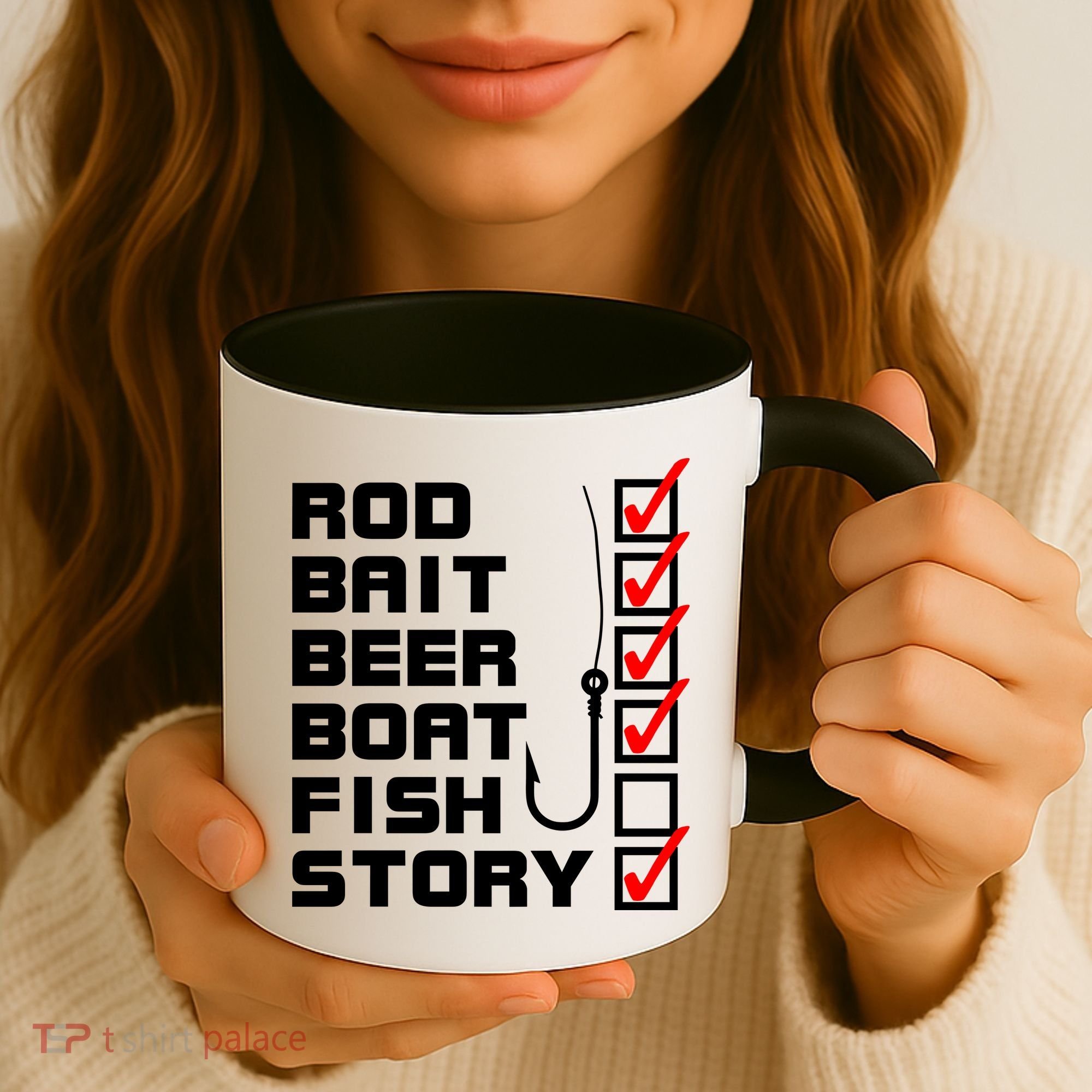 Fishing Check list Everything Checked But Fish Coffee Mug