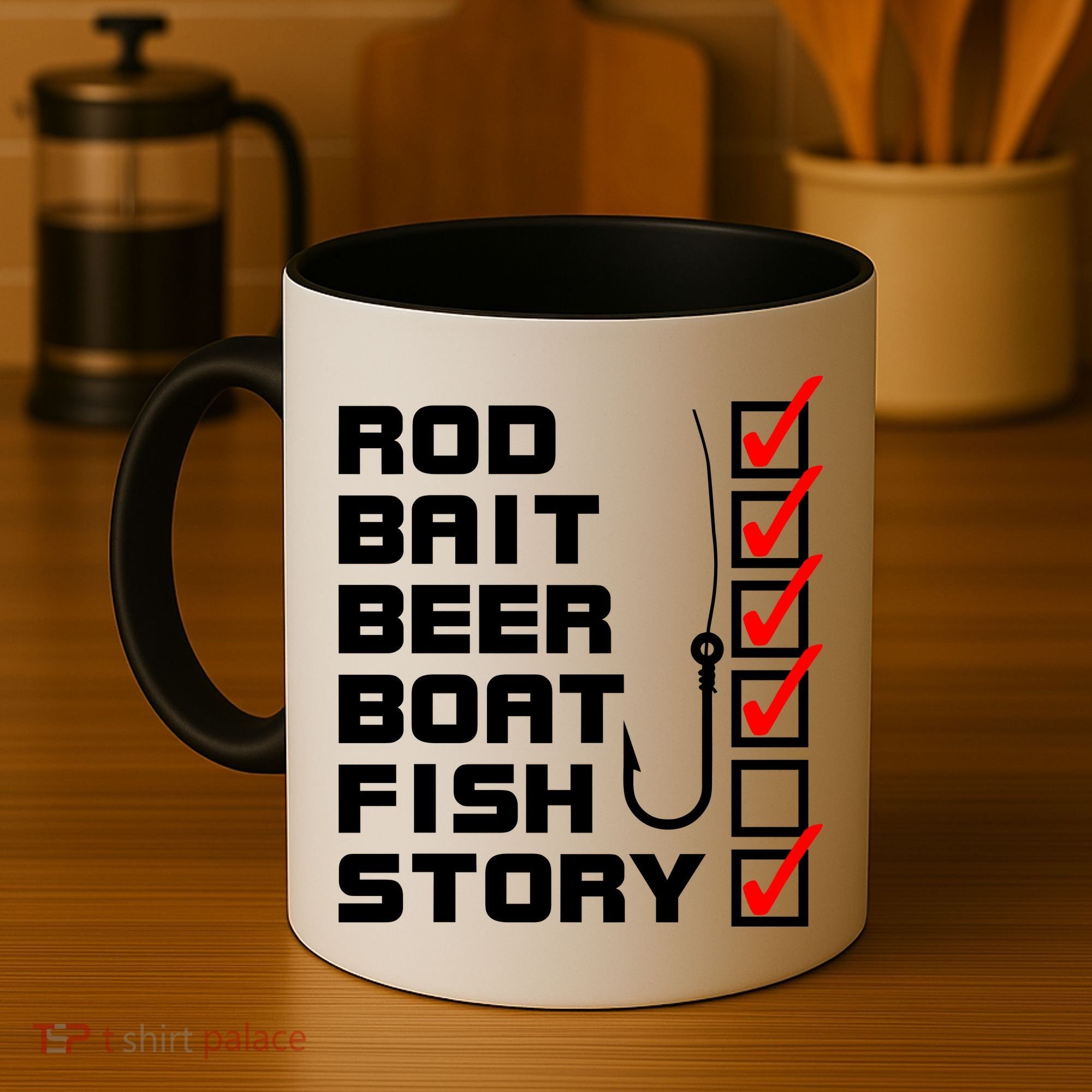 Fishing Check list Everything Checked But Fish Coffee Mug