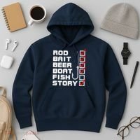 Fishing Check list Everything Checked But Fish Hoodie thumb 3