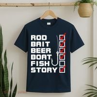 Fishing Check list Everything Checked But Fish T-Shirt thumb 2