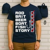 Fishing Check list Everything Checked But Fish T-Shirt thumb 6
