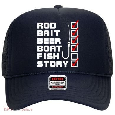 Fishing Check list Everything Checked But Fish Hat