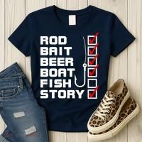Fishing Check list Everything Checked But Fish Women's T-Shirt thumb 3