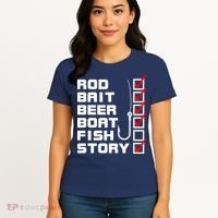 Fishing Check list Everything Checked But Fish Women's T-Shirt thumb 4
