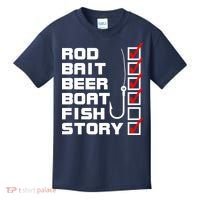 Fishing Check list Everything Checked But Fish Kids T-Shirt thumb 0