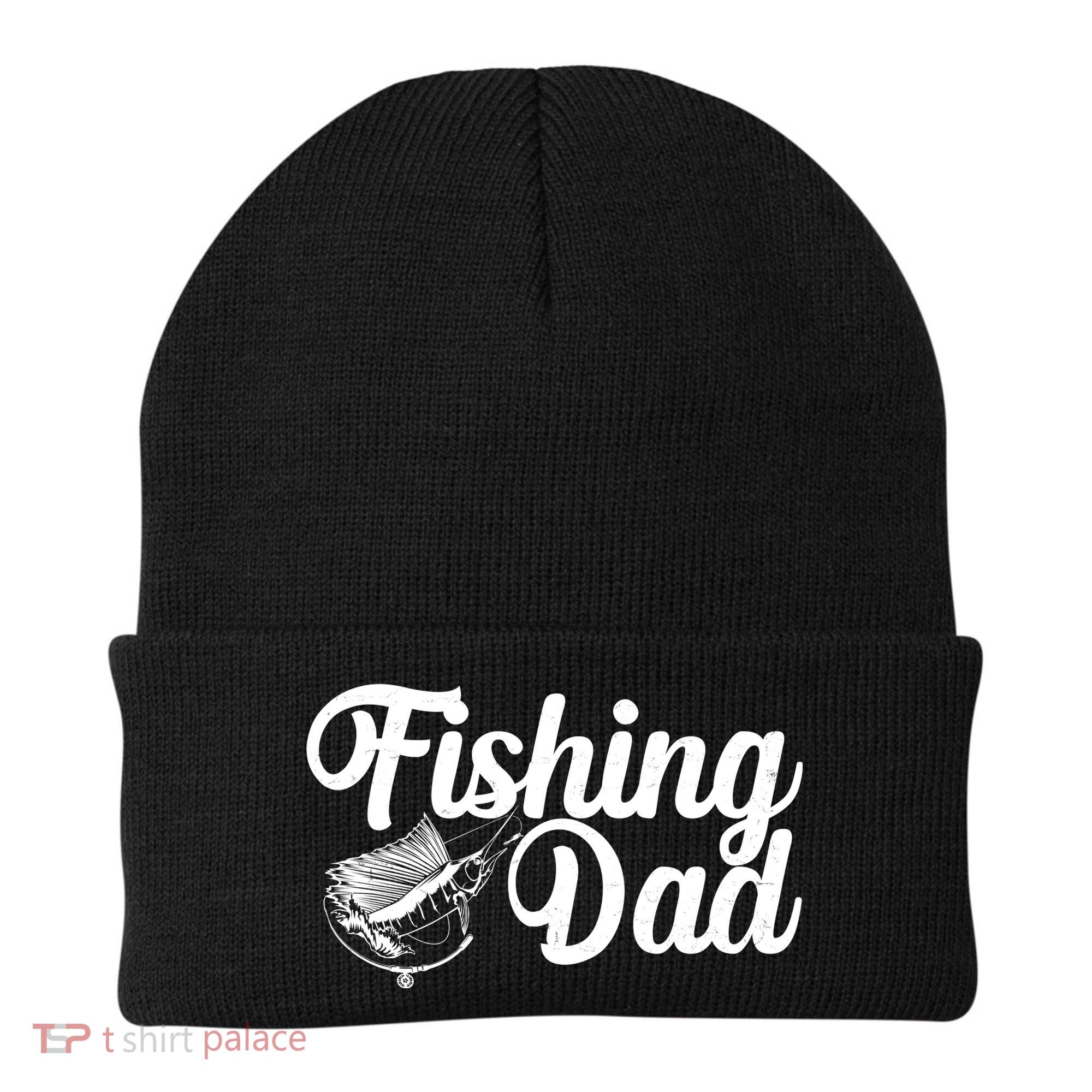 Fishing Dad Father's Day Fishing Fan Beanie