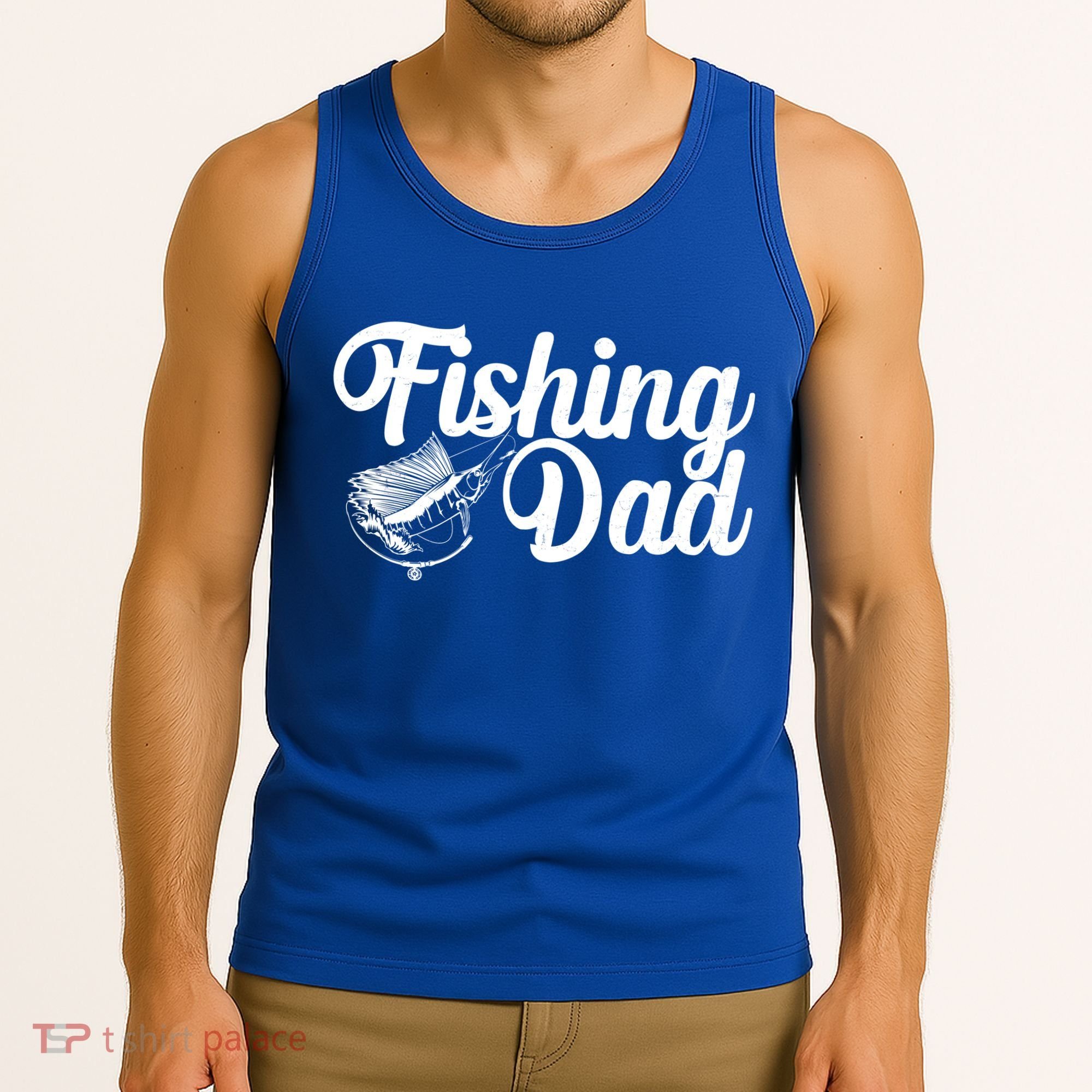 Fishing Dad Father's Day Fishing Fan Tank Top
