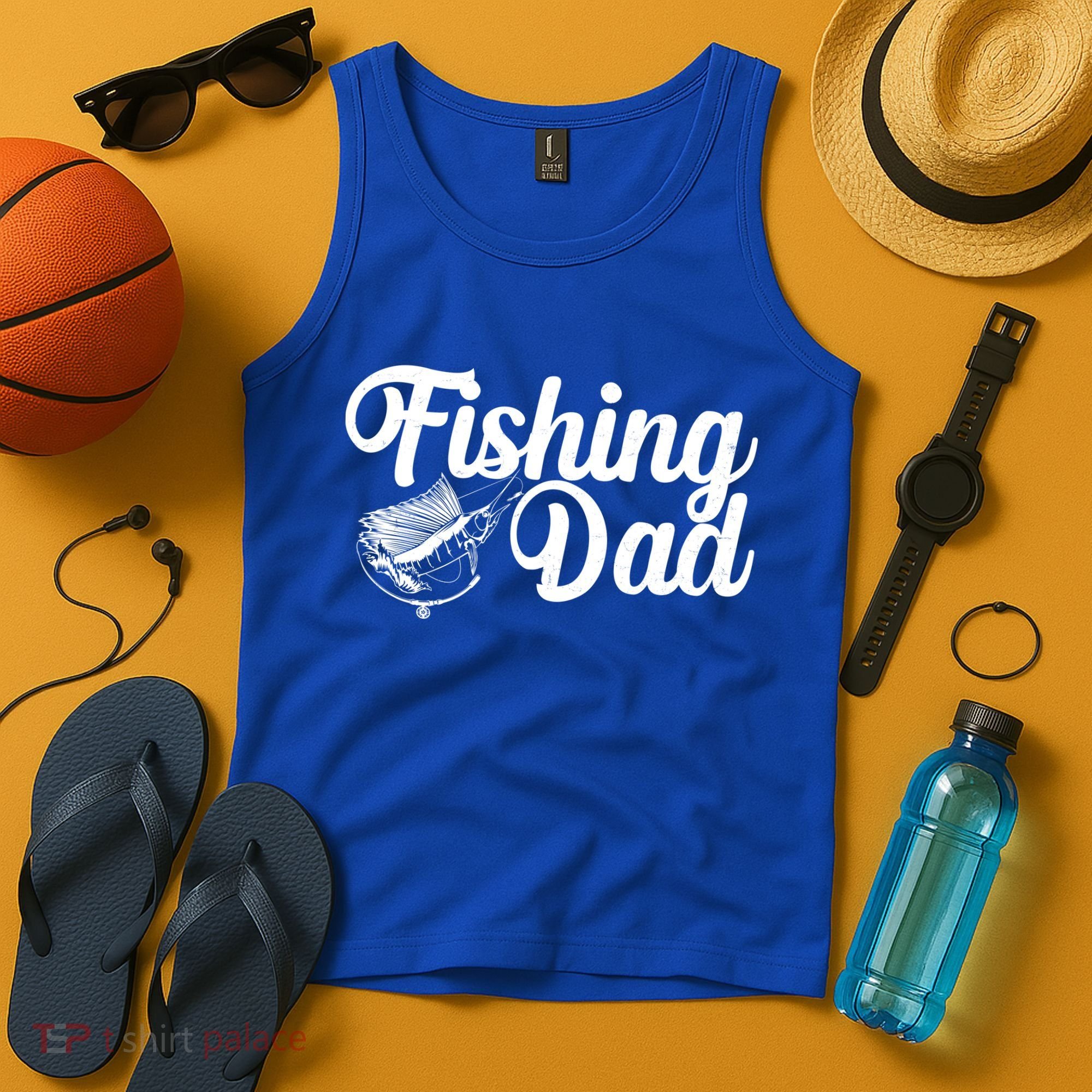 Fishing Dad Father's Day Fishing Fan Tank Top