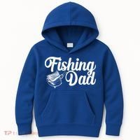 Fishing Dad Father's Day Fishing Fan Kids Hoodie thumb 0