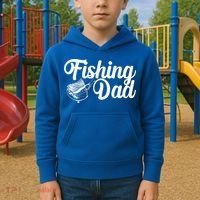 Fishing Dad Father's Day Fishing Fan Kids Hoodie thumb 2