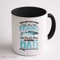 Fishing Dad: There Aren't Many Things I Love More Coffee Mug thumb 1