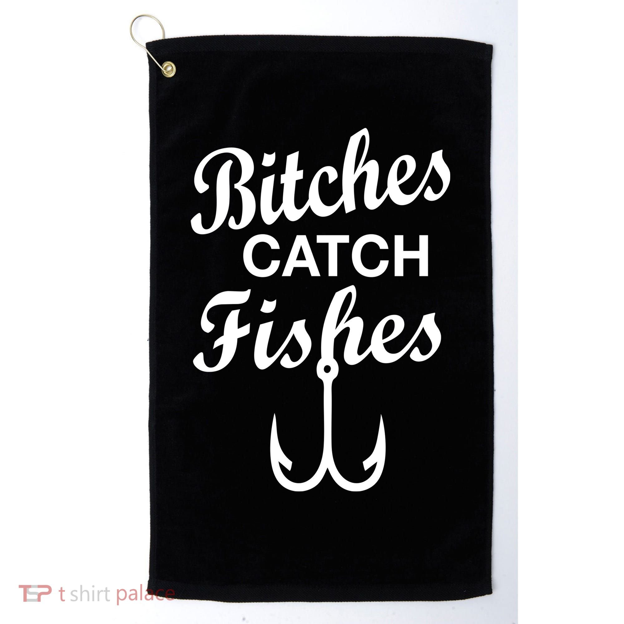 Fishing Girls Funny Golf Towel