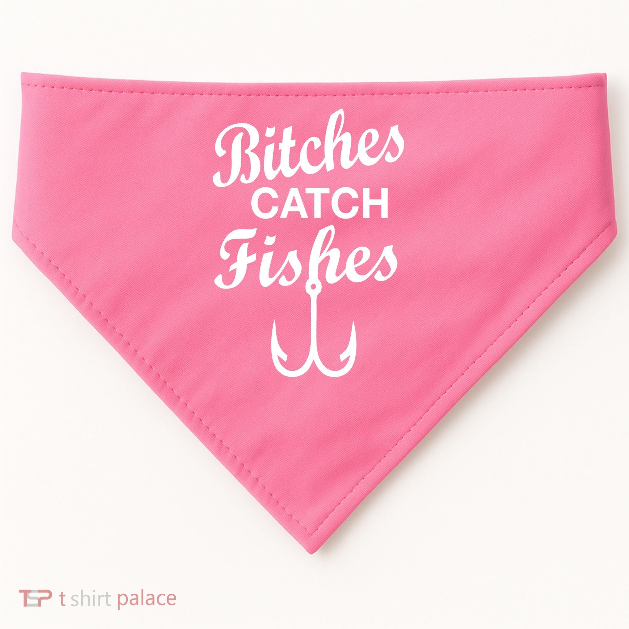 Fishing Girls Funny USA-Made Doggie Bandana
