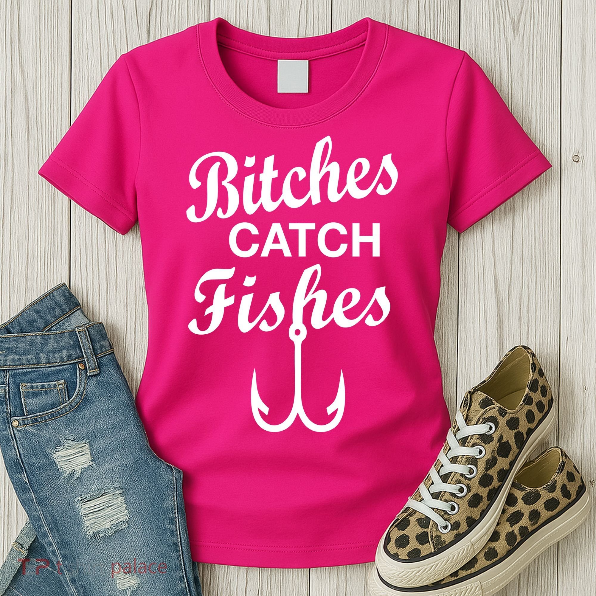 Fishing Girls Funny Women's T-Shirt