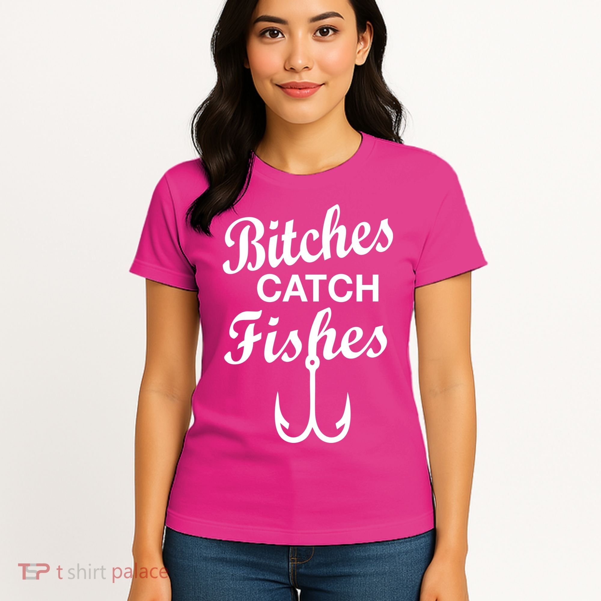 Fishing Girls Funny Women's T-Shirt