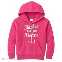 Fishing Girls Funny Kids Hoodie thumb 0