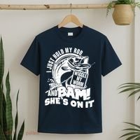 Fishing I Just Hold My Rod And Wiggle My Worm T-Shirt thumb 2