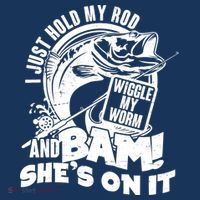 Fishing I Just Hold My Rod And Wiggle My Worm Women's Hoodie thumb 2