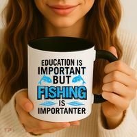 Fishing Is Important Coffee Mug thumb 3