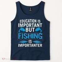Fishing Is Important Tank Top thumb 2