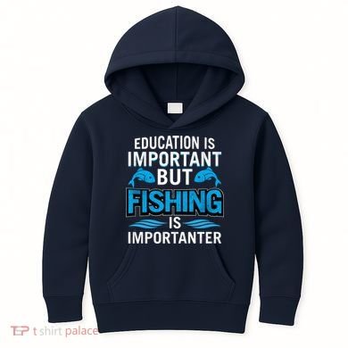 Fishing Is Important Kids Hoodie
