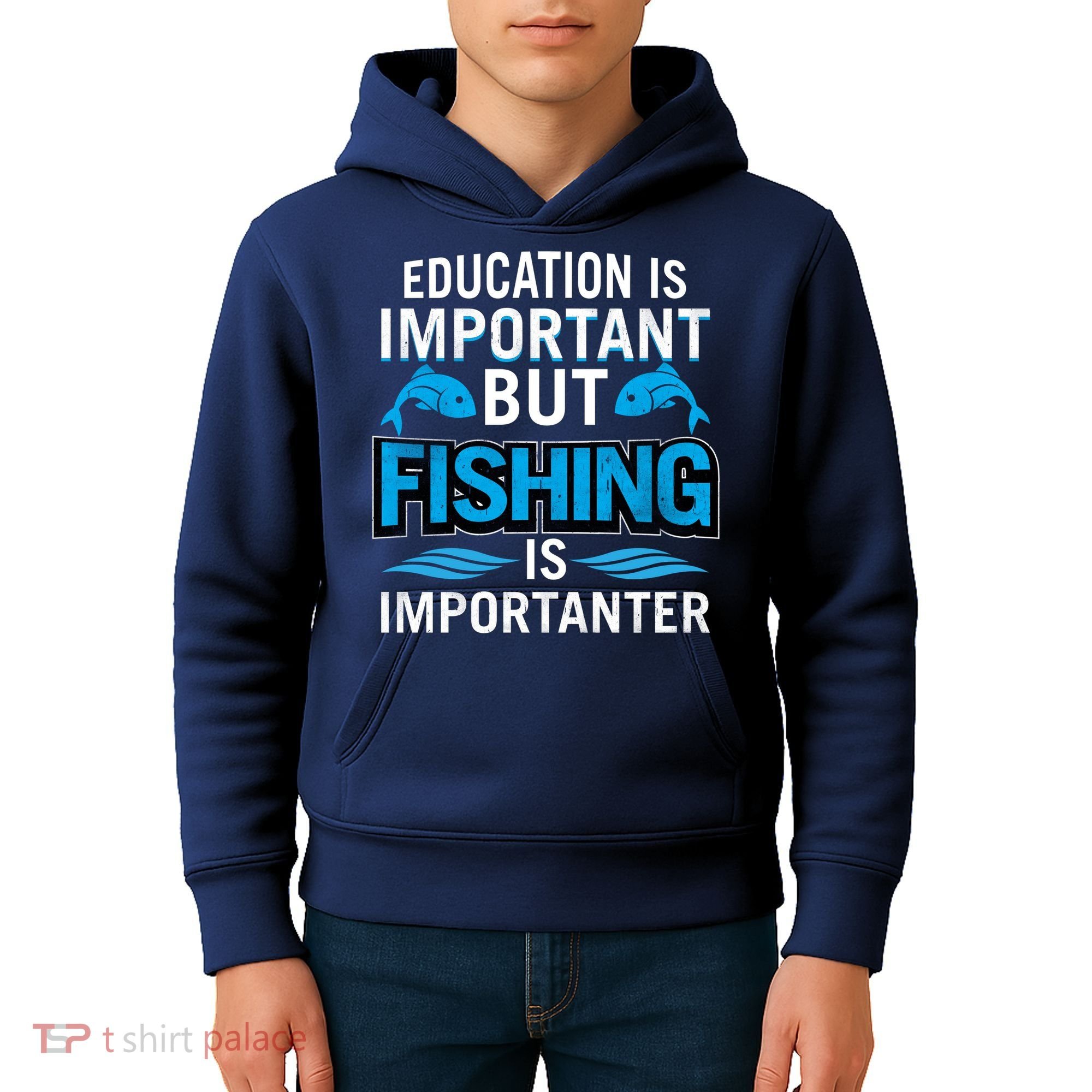 Fishing Is Important Kids Hoodie