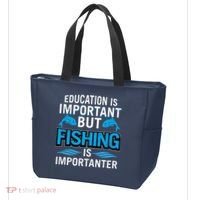 Fishing Is Important Tote Bag thumb 3