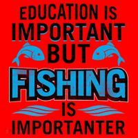 Fishing Is Important Santa Hat thumb 1