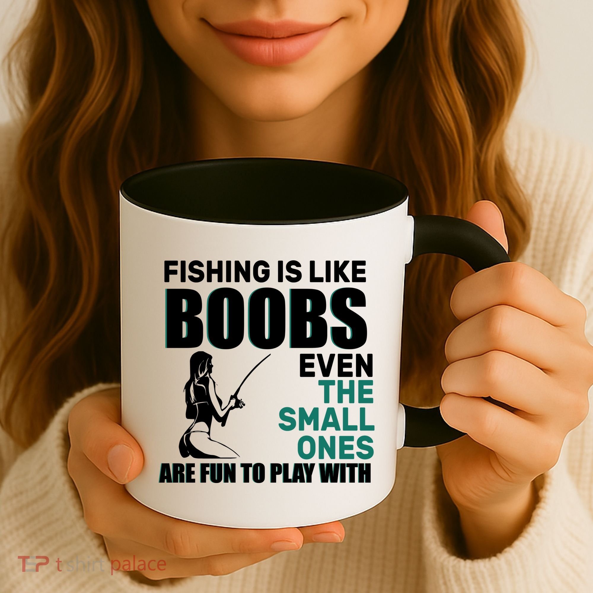 Fishing Is like Boobs Even The Small One Are Fun To Play With Coffee Mug