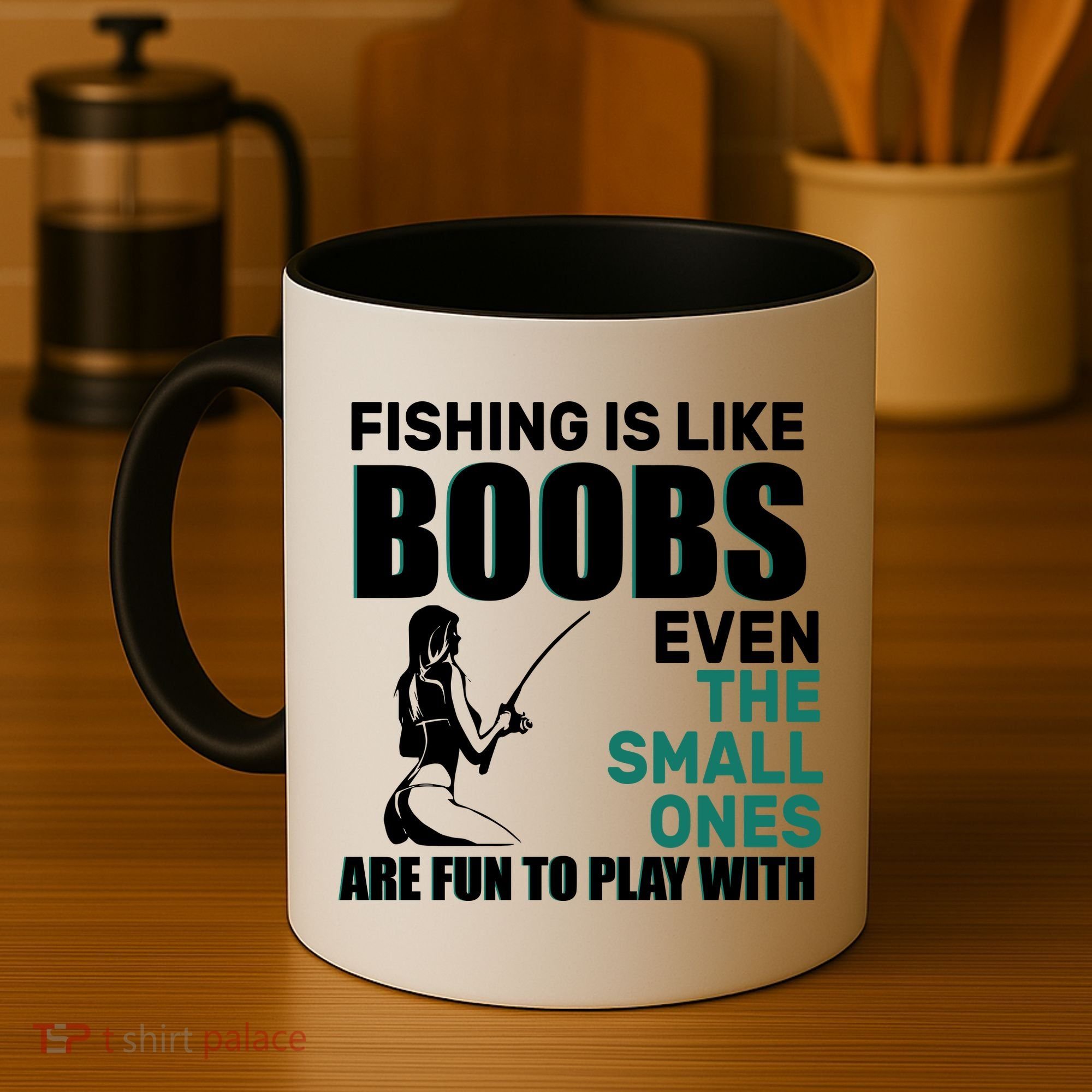 Fishing Is like Boobs Even The Small One Are Fun To Play With Coffee Mug