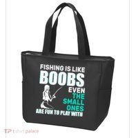Fishing Is like Boobs Even The Small One Are Fun To Play With Tote Bag thumb 3